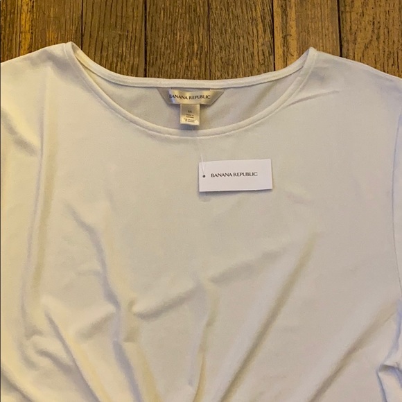Banana Republic white bell sleeve top M NWT - Picture 8 of 9